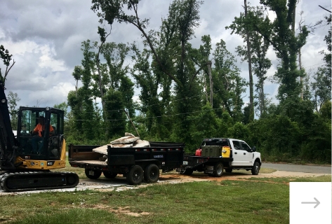 Triple S Outdoor Maintenance grading before building a new driveway in Walton County, Florida
